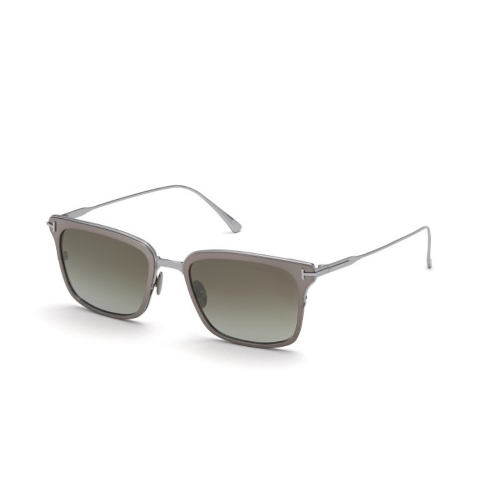 NEW TOM FORD UNISEX SILVER SQUARE SUNGLASSE HAYDEN TF831 12Q SUNGLASSES FT0831/S